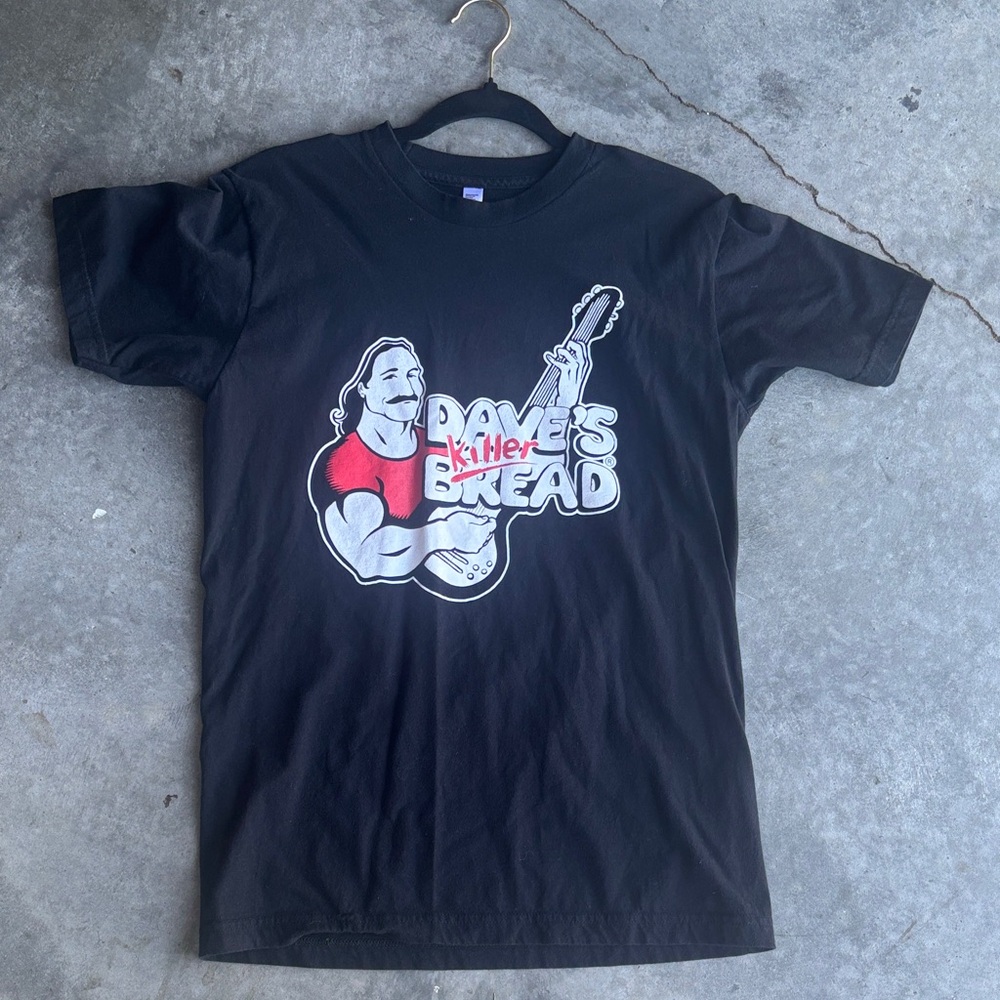 American Apparel “Dave’s Killer Bread” Black Graphic Tee, Size Medium